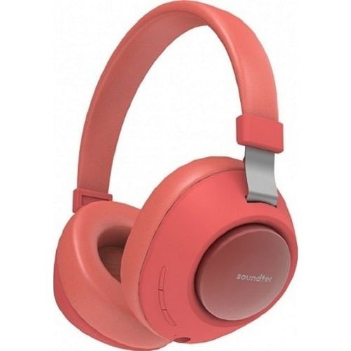 Porodo Soundtec Deep Sound Wireless Over-Ear Headphone - Red
