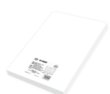 FIS 2023 Diary A4 PU English 1-Side Padded Gold Corner Dark Brown - FSDI48EPG23DBR