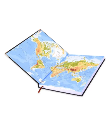 FIS A4 Diary 2024 Arabic/English (Golden Corners) Chocolate - FSDI42AE24CH