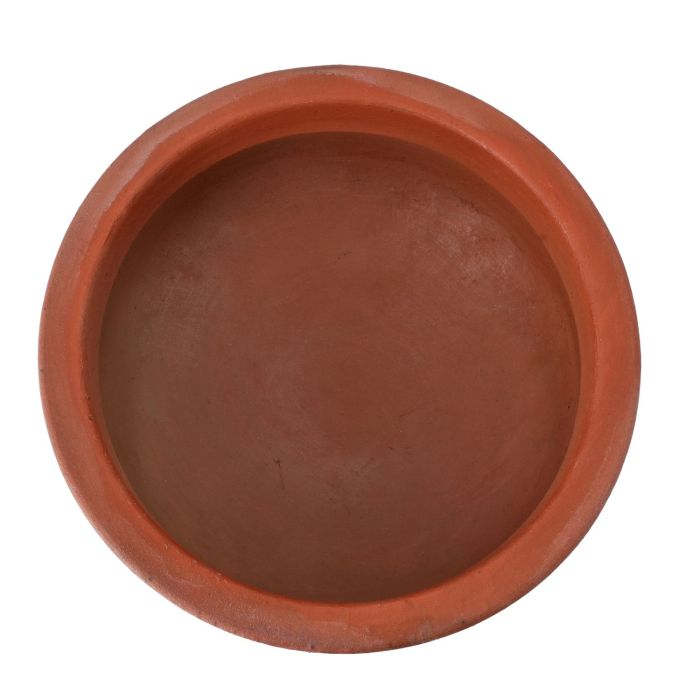Deep Fish Curry Pot, Handmade Clay Cookware, RF10578 | Non-Toxic | Eco-Friendly | Can Be Used On Gas Stove Or Open Fire | Earthen Handi/ Mitti Ke Bartan/ Clay Pot For Cooking & Serving