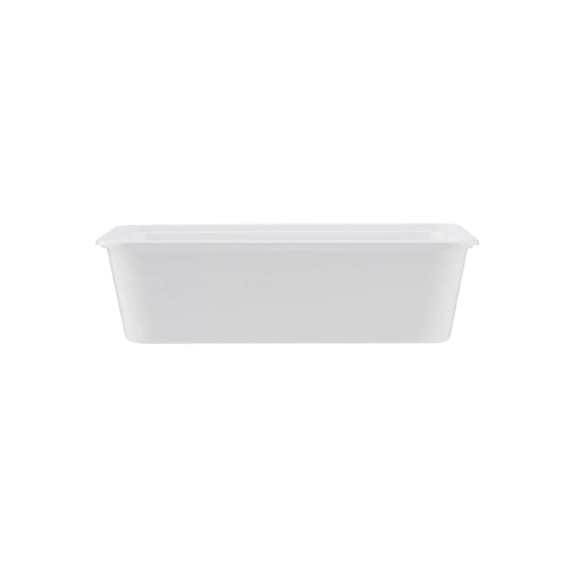 White Rectangle Microwave Container 500 Pieces