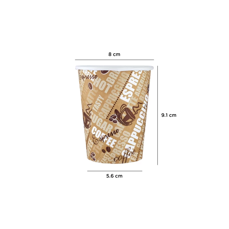 Printed Single Wall Paper Cups ( Pieces 1000 )