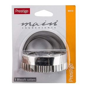 Prestige Biscuit Cutters With Handle - Stainless Steel - Silver