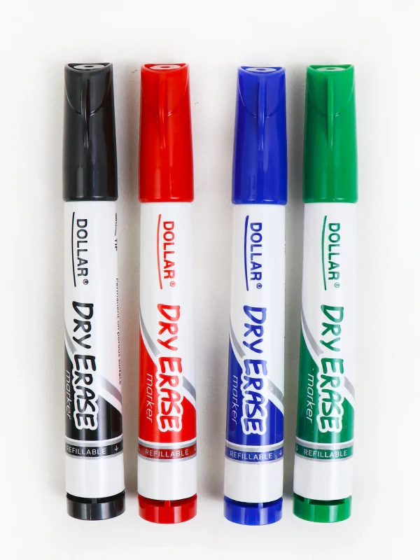 Dollar Marker, Dry Erase Marker, White Board Bullet Tip Red