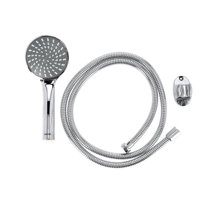 Geepas GSW61085 5 Function Hand Shower - Portable In Contemporary Design, Rainfall-Circular & Power Massage Functions For Soothing Shower Experience | 0.1-0.3 MPA | 1 Year Warranty