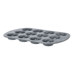 Royalford Mini Donut Pan - Carbon Steel - Black