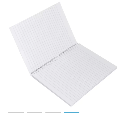 10-Piece Light Spiral Soft Cover Notebook Single Ruled (100 Sheet) A5 Size - LINBA51601S