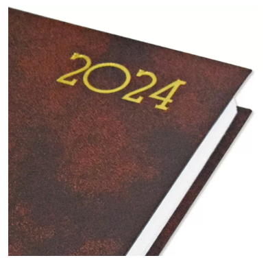 FIS A5 Diary 2024 Brown (French) - FSDI29FR24BR