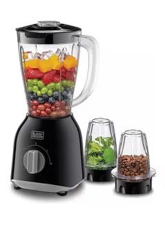 Counter Top Blender, With 2 Grinder Mills, 1.5 L 400 W BX365J, Black