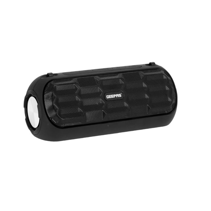 Geepas Rechargeable Bluetooth Speaker - 3.5 Hours Playtime, 4500mAh Battery With Powerful Bass, TF Card, AUX, USB Playback - Loud Speaker For Home, Party, Outdoor