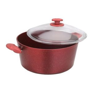 Royalford Casserole With Durable Granite Coating - Aluminium - Red - RF10259
