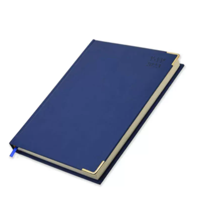 FIS Executive Diary 2023 (Arabic/English) Italian PU Padded, Cover Blue - FSDI88AEP23BL