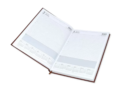 FIS Diary 2023 (English) Chocolate, A4 - FSDI41E23CH