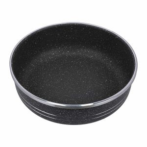 Royalford Round Baking Pan - Granite - Black - RF10093