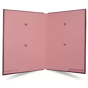 FIS Signature Book Buffalo Bonded Leather Material Cover (Maroon, 18 Sheets with Gift Box, 240 x 340mm)