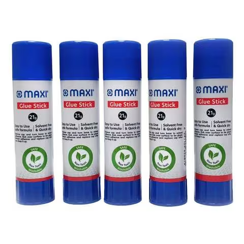 Maxi Glue Stick White 21g Pack of 5