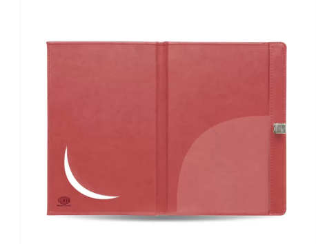 Bill Folders Maroon Color, Italian PU Covers, Round Corners & Pen Holder, 175 x 245 mm - FSCLBFPHMR