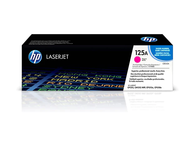 HP 125A Magenta Original LaserJet Toner Cartridge (CB543A)