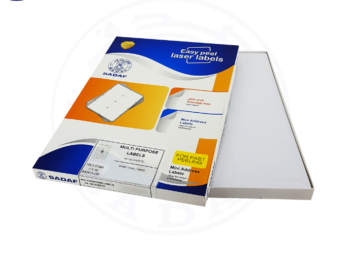 SADAF A4 MULTIPURPOSE LABEL 210X297MM(1X1)100-S