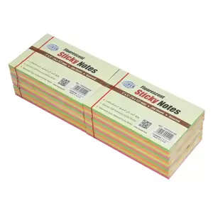 FIS Sticky Note, 4 Assorted Fluorescent Colours, Size 3 x 5 Inch, 200 Sheets, Quantity per Pack 6 - FSPO354C200