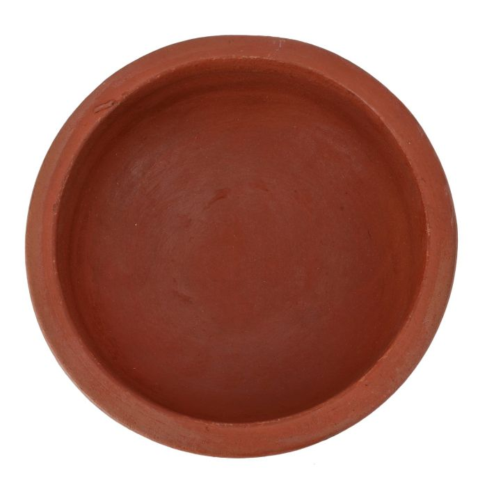Flat Fish Curry Pot, Natural Clay Handmade Pot, RF10574 | Cookware Pot | Can Be Used On Gas Stove Or Open Fire | Earthen Handi/ Clay Pot For Cooking & Serving