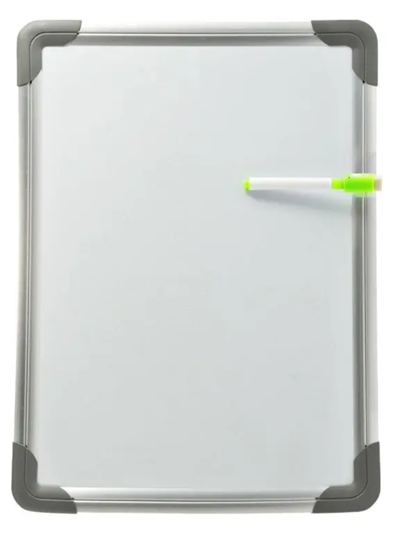 Partner Mini Dry Erase Board with Eraser Pen Green