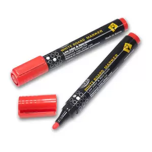 Fis White Board Markers Fine - 12 Pieces (red) - FSMKWF04RE