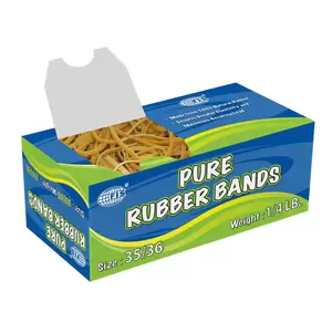 10 Boxes FIS Pure Rubber Bands Yellow - FSRB35/36