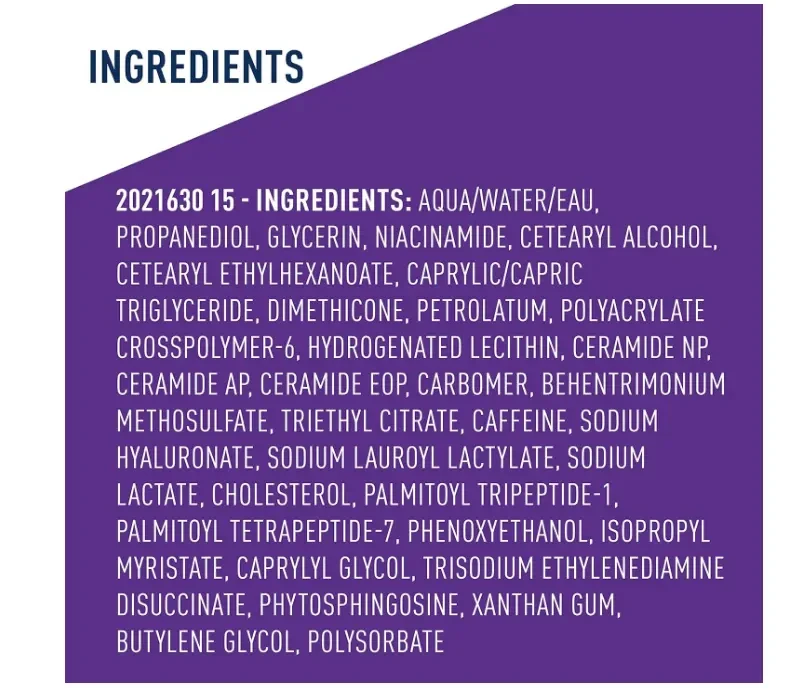 CeraVe Eye Cream for Wrinkles Under Eye Cream with Caffeine, Peptides, Hyaluronic Acid, Niacinamide, and Ceramides for Fine Lines Fragrance Free & Ophthalmologist Tested 0.5 Ounces
