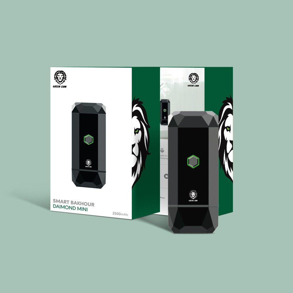 Green Lion Smart Diamond Mini Bakhour 2500mAh - Black
