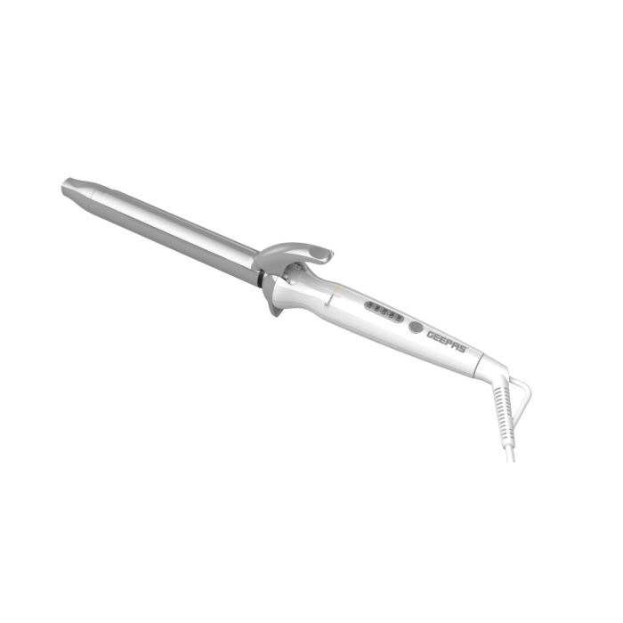 Portable Instant Pro Curling Iron With Titanium Barrel Coating, Auto-Shut Off 30-Minutes Timer & 5-Level Auto Shut Off GHC86011 Geepas