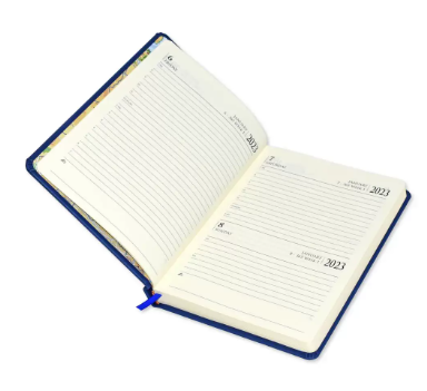 FIS Diary 2023 English (Saturday & Sunday Combined) A5, Brown - FSDI94E23BR