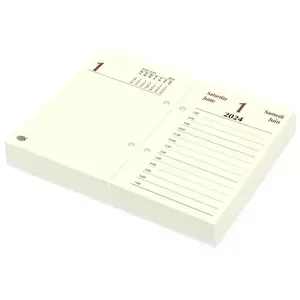 FIS 2024 Block Calendar, Arabic & English, 1 Day Per Sheet , 70 GSM Ivory Paper - FSBCIVAE24