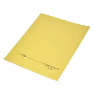 FIS Square Cut Folders Without Fastener Yellow Color, Pack of 100 Pcs, 250 gsmA4 Size - FSFF9YL01