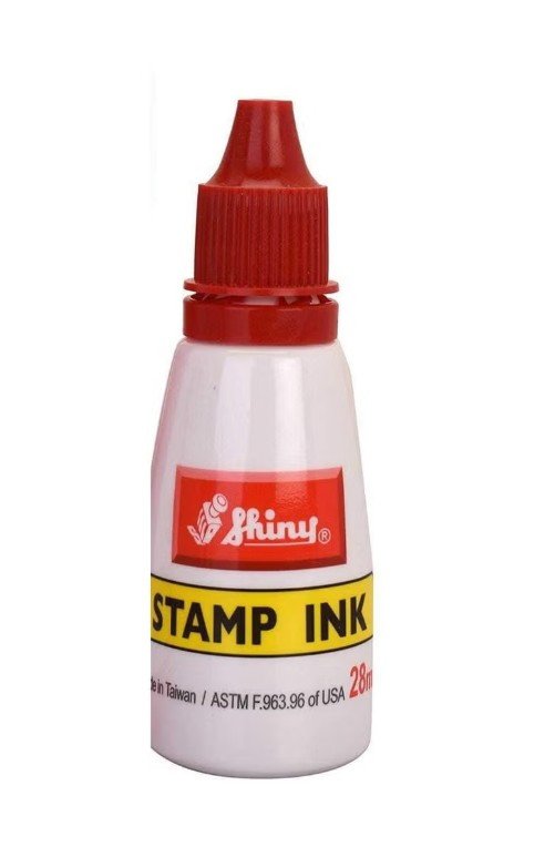 Shiny Stamp Pad Ink Red, 28ml