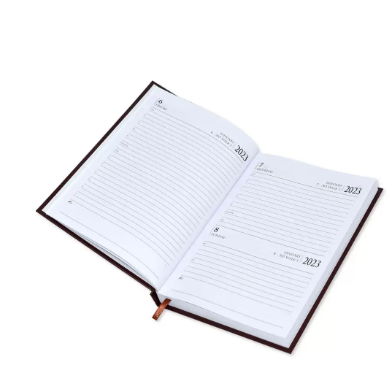 FIS Diary 2023 English (Saturday & Sunday Combined) A5, Green - FSDI90E23GR