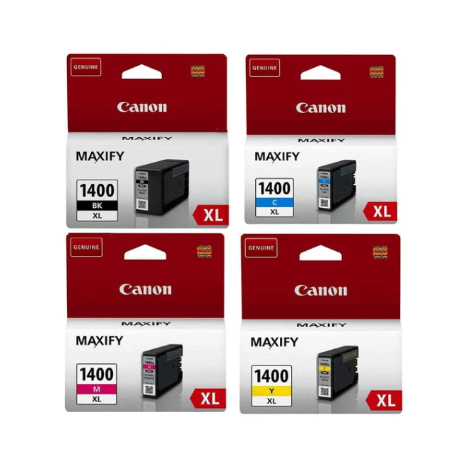 Canon Maxify PGI-1400XL 4-Color set Ink Cartridges