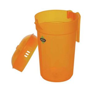 Royalford Beaker 5000Ml With Handle Portable - Plastic - Orange - 5 LITER