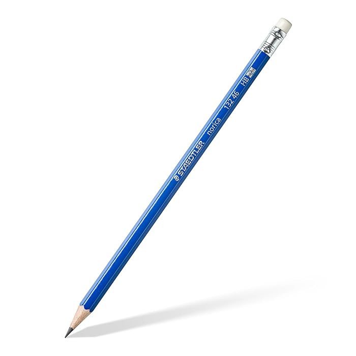 Staedtler Norica 132 46 Rubber Tip Pencil-Pack Of 12|Black