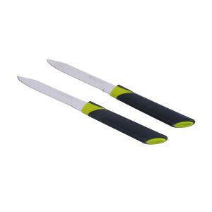 Royalford 12Pcs Fruit Knife Set - Stainless Steel - Black - RF4137GRY