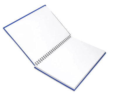 FIS Manuscript Book, Pack of 5, Size B5, 2 Quire, Plain with Spiral Binding - FSMNB52QPLSB