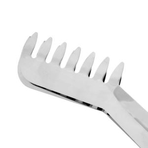 Royalford Kitchen Tongs 75" Serving Tongs - Stainless Steel - Silver