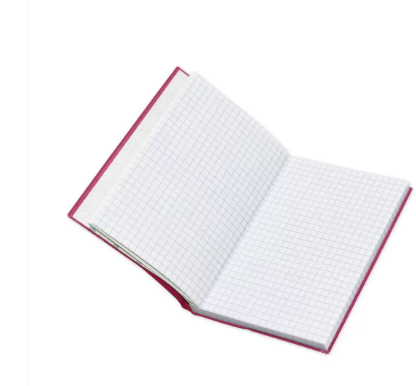 Pack of 5 Pieces PVC Soft Cover A6 Notebook Pink/Black/White