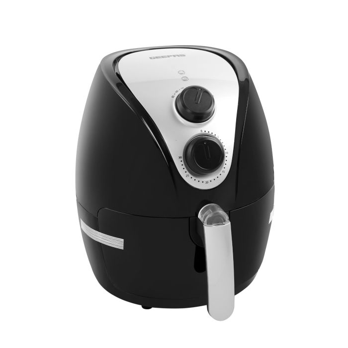 Geepas 1350W Air Fryer 3.2L - Hot Air Circulation Technology For Oil Free Low Fat Dry Fry Cooking Healthy Food - Non-Stick Basket, Dishwasher Safe, Overheat Protection - 2 Years Warranty