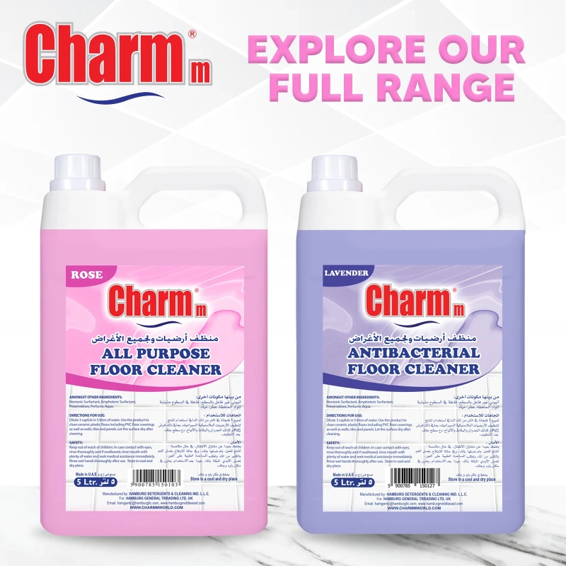 Charmm Floor Cleaner Rose 5 Lt