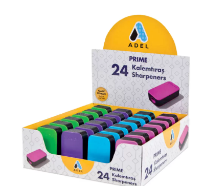 Adel Prime Sharpener Black Layered, 24 Pcs - ALSP2260000004