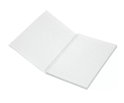 Light Spiral Soft Cover Single Line Notebook LINB971807S - Pack of 10 Pieces x 100 Sheets - 9x7in