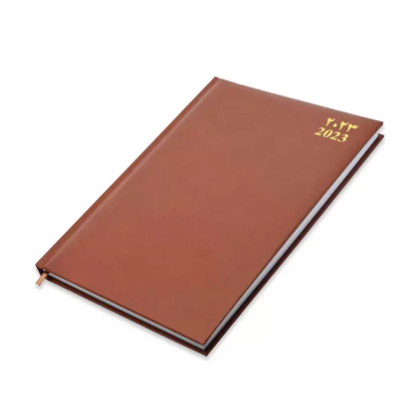 FIS A4 Diary 2023 Arabic/English (Saturday & Sunday Combined) Brown - FSDI48AE23BR