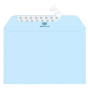 FIS Color Envelopes, Peel & Seal, Pastel Blue Colors, Pack of 25 Pcs. C5 (162 x 229 mm), 80 GSM - FSEC8026PB25