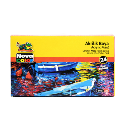 Nova Color Acrylic Paint 17Ml, Box Of 24 Colors -KRPBNC-2009